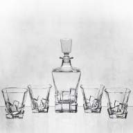 Подарочный набор для виски ICE 6 в 1, Графин-декантер, бокалы, форма для льда &quot;Сфера&quot;, для крепких напитков - Подарочный набор для виски ICE 6 в 1, Графин-декантер, бокалы, форма для льда "Сфера", для крепких напитков