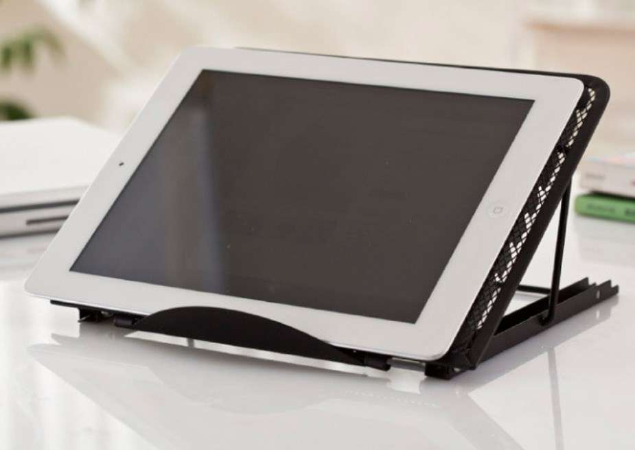 Складная металлическая подставка для ноутбука и планшета Base Flat Table, регулируемая