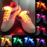 Светящиеся LED шнурки, оптоволокно, 1 пара , меняющие цвет