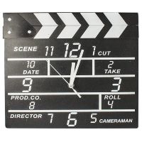 Часы "Кинохлопушка" Movie set clock